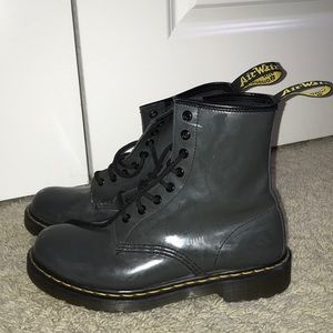 EXCELLENT CONDITION Grey doc marten boots